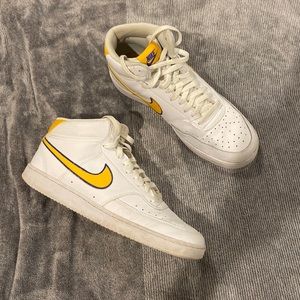 Nike mid court vision shoes